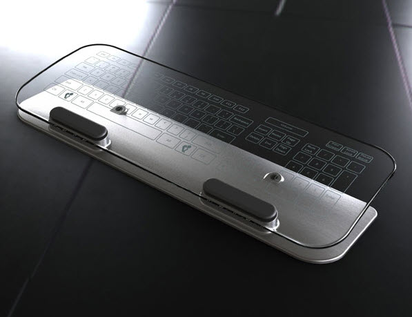 Cool Glass Keyboard and Mouse
